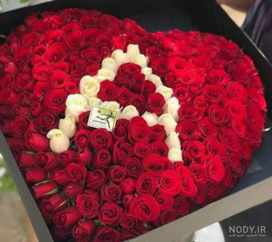 رمانتیک عکس قلب و گل