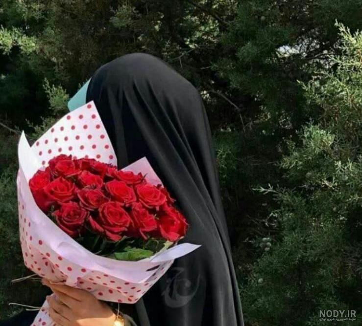 عکس دختر با حجاب برای پروفایل شاد - عکس نودی