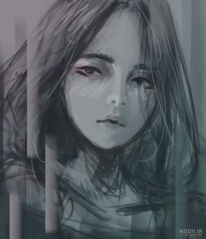 عکس های دختر غمگین کارتونی