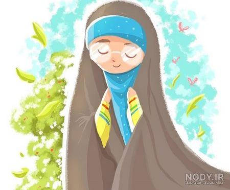 عکس دخترانه مذهبی کارتونی