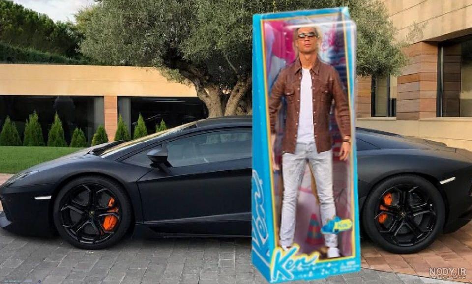 عکس رونالدو با ماشین لامبورگینی