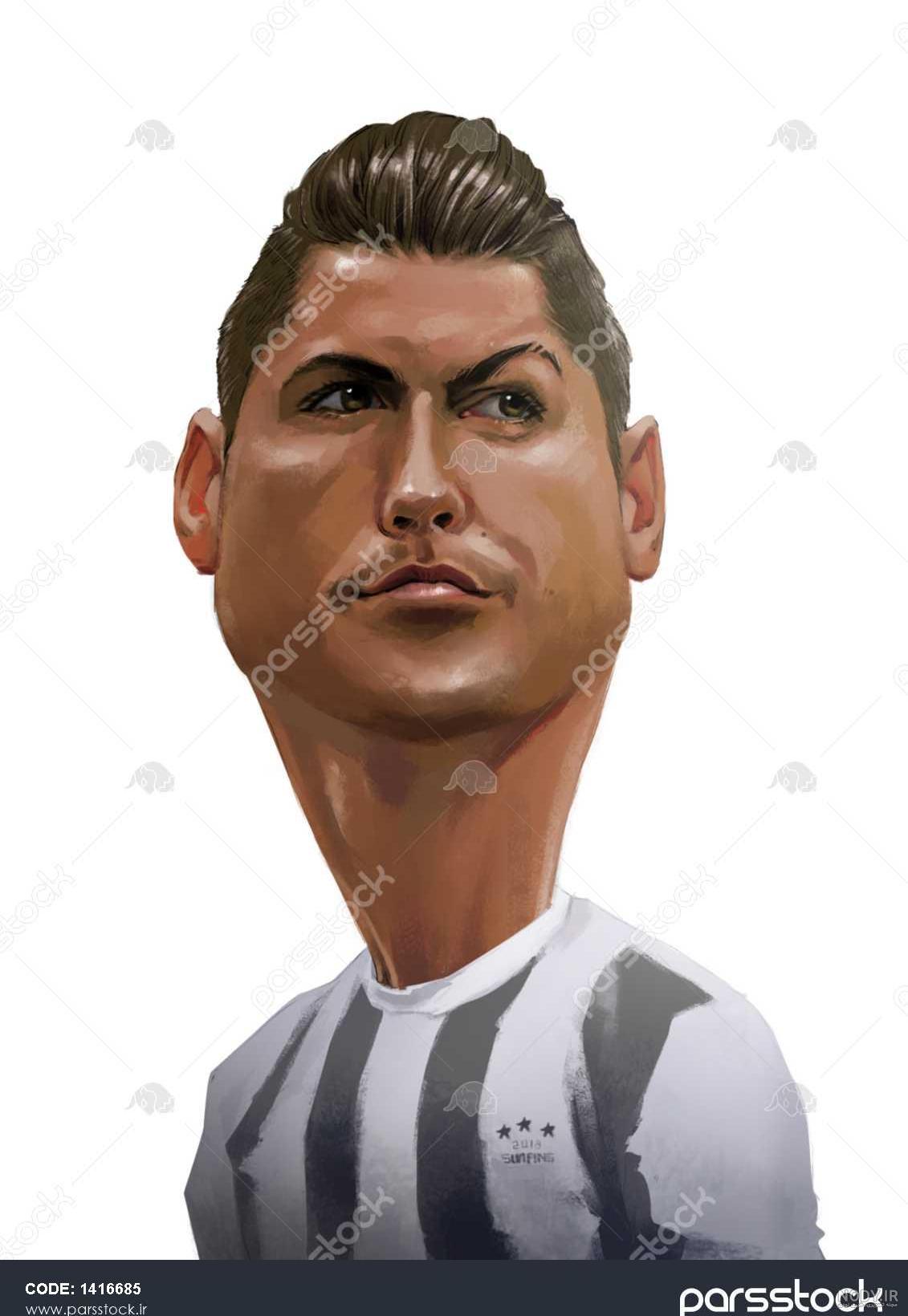 عکس کاریکاتوری رونالدو