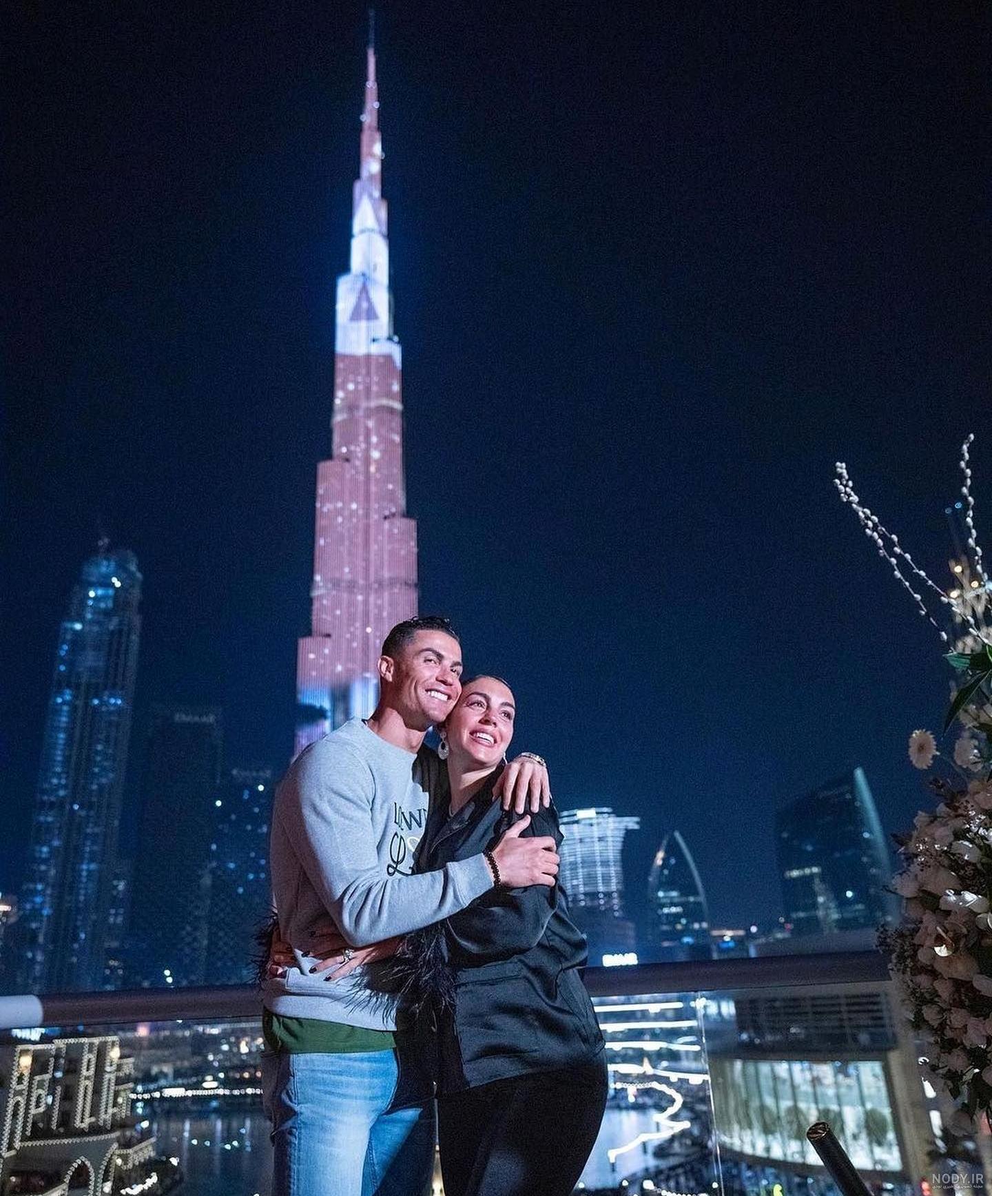 تولد جورجینا در برج خلیفه