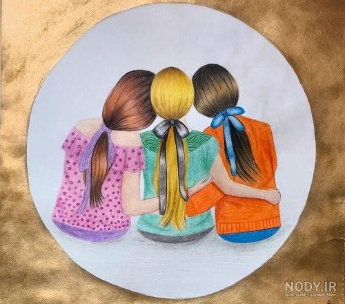 عکس سه تا رفیق چادری
