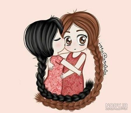 نقاشی دخترونه | دوست صمیمی