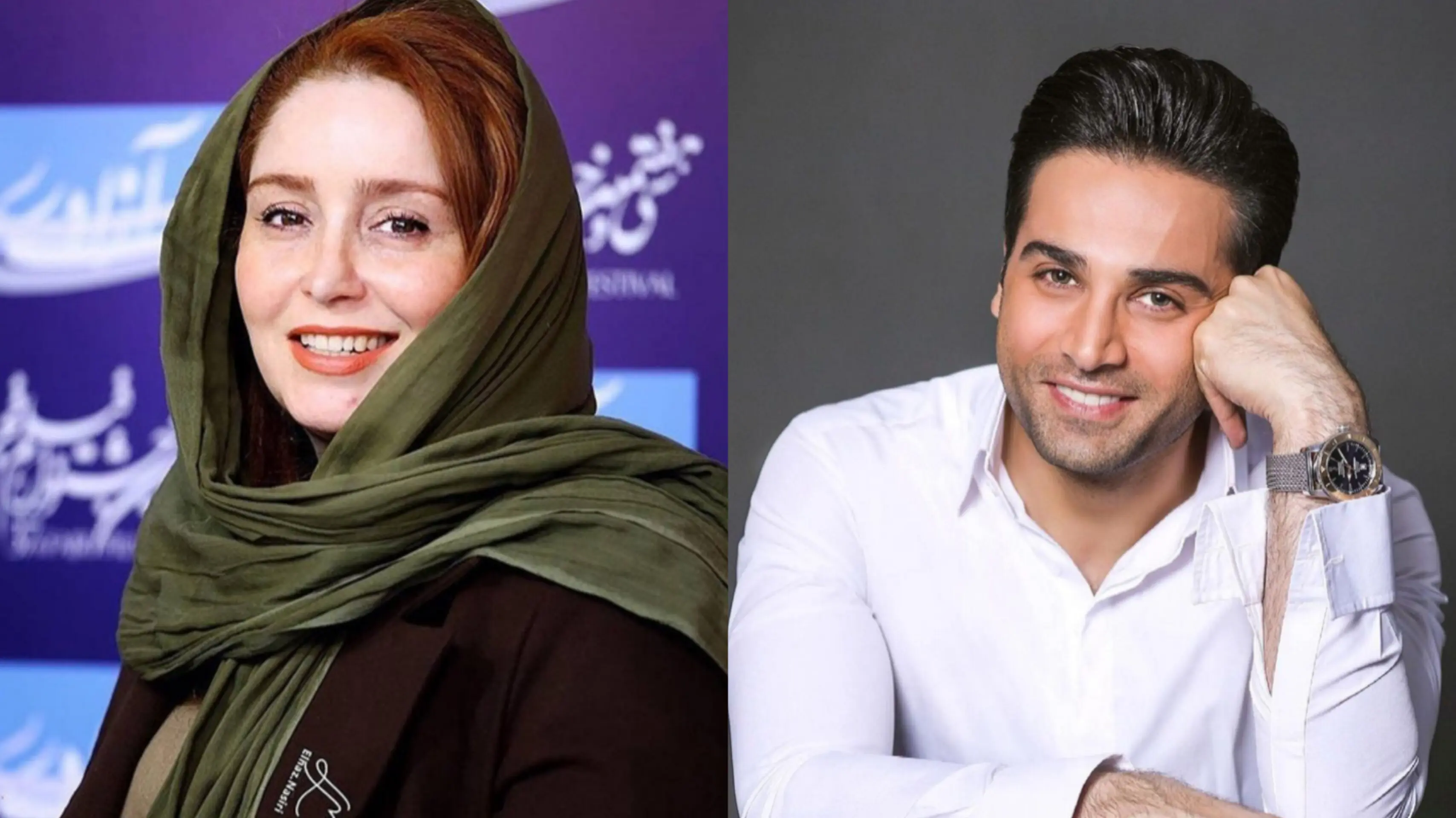 ژاله صامتی به همراه همسر واقعی اش | اقتصاد24 ژاله صامتی به همراه همسر واقعی اش | اقتصاد24