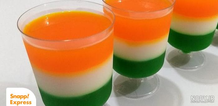 ژله رنگین کمان تک نفره مجلسی - عکس ویسگون