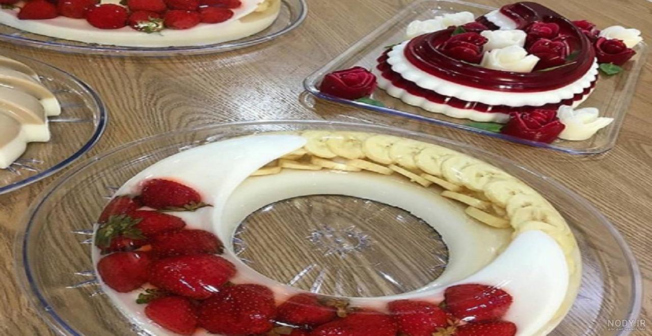 ژله ویترینی توت فرنگی ژله ویترینی توت فرنگی