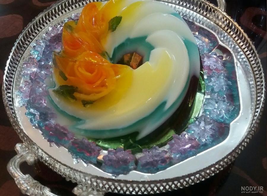 ژله ویترینی میوه ای ژله ویترینی میوه ای