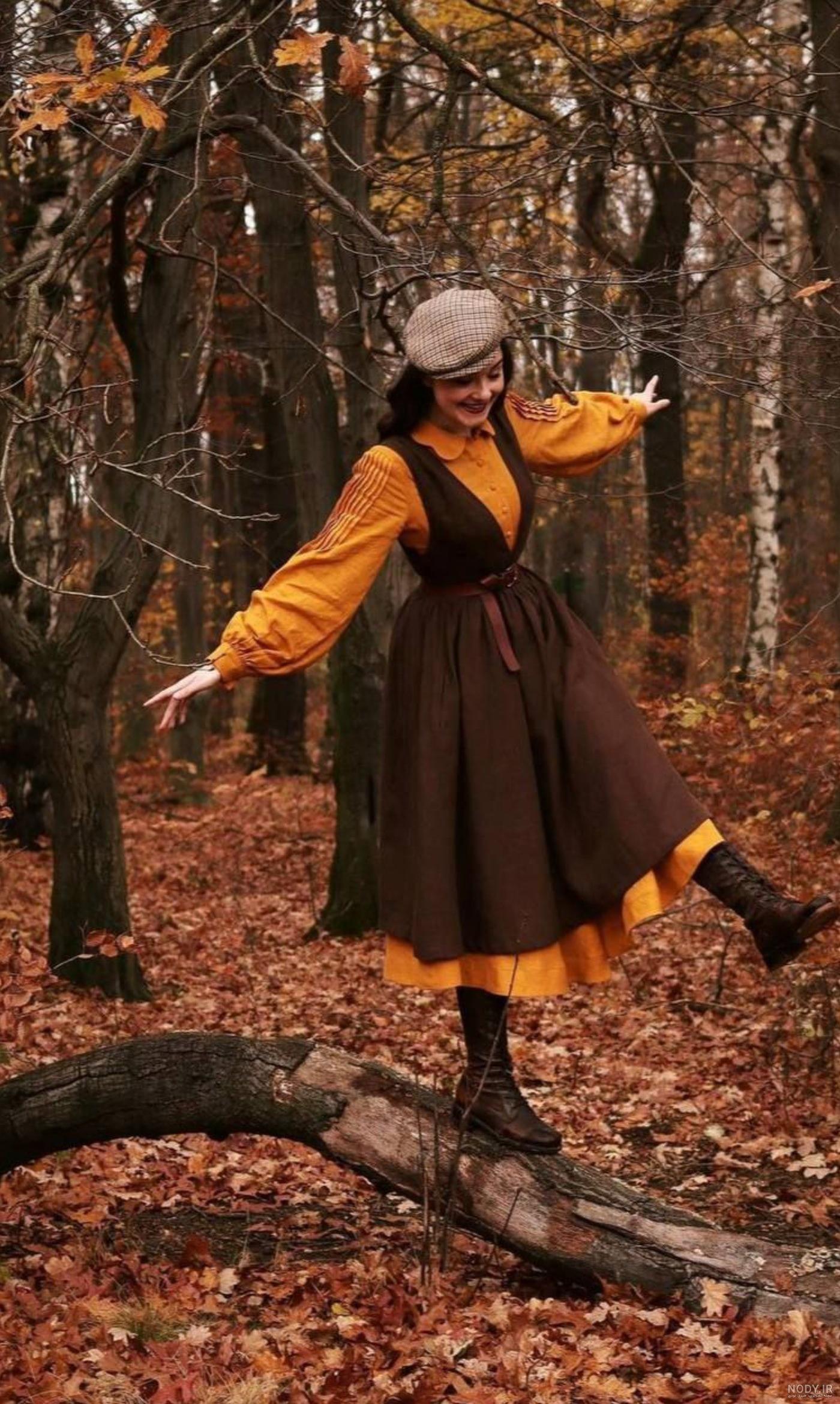 عکس دختر در جنگل فانتزی
