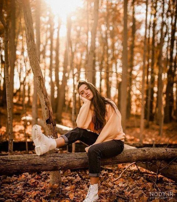 عکس خفن عکس دختر در جنگل برای پروفایل