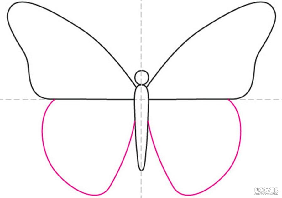 عکس طراحی پروانه ساده