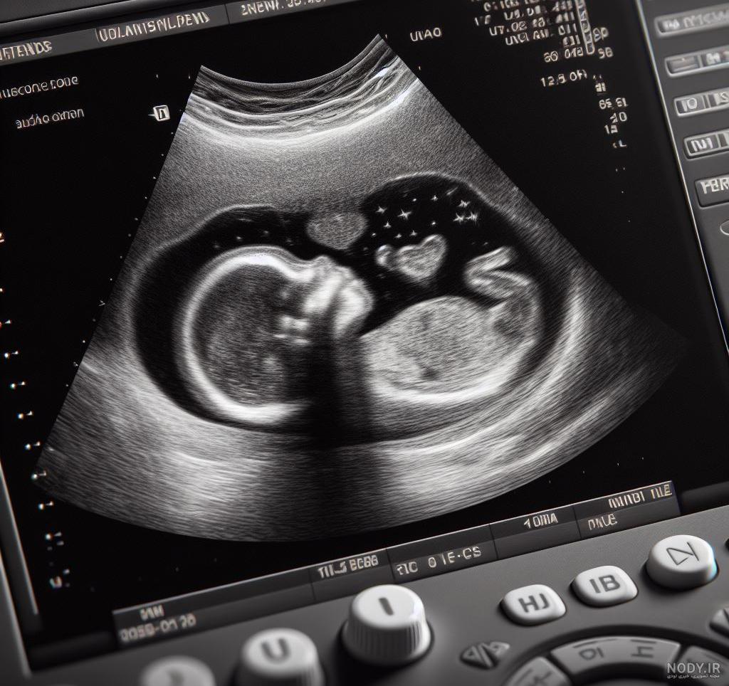 عکس برگه سونوگرافی جنین دختر