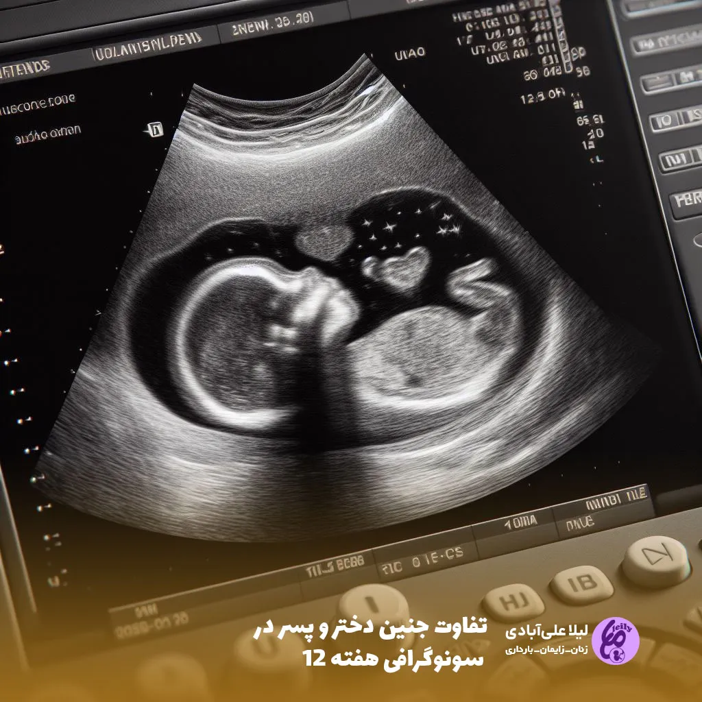 عکس برگه سونوگرافی جنین دختر