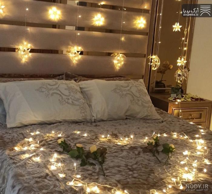 ایده های تزیین اتاق خواب عروس+ ۱۵ عکس و ایده - لوستر چشمه نور ایده های تزیین اتاق خواب عروس+ ۱۵ عکس و ایده - لوستر چشمه نور
