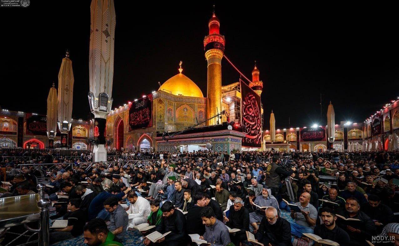 حرم مطهر امام علی(ع) در شب قدر/تصاویر حرم مطهر امام علی(ع) در شب قدر/تصاویر