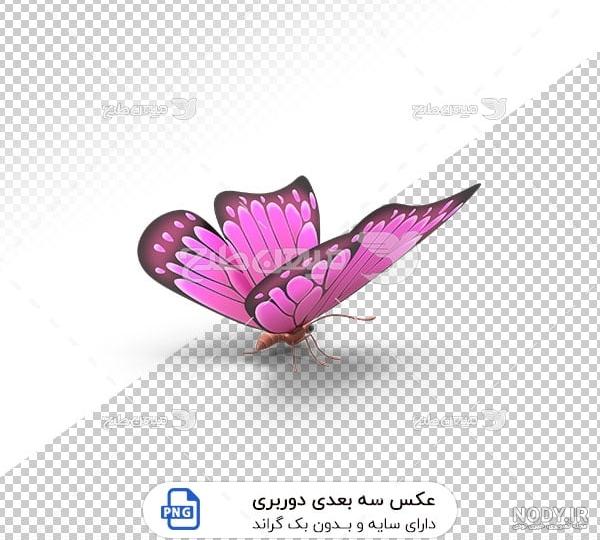 دانلود فایل لایه باز تصویر پروانه سه بعدی - دانلود رایگان فایل لایه باز،  PSD، وکتور، لوگو و موکاپ