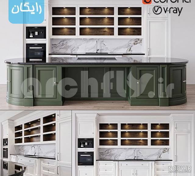 طراحی کابینت آشپزخانه سه بعدی - ایرانا دکور طراحی کابینت آشپزخانه سه بعدی - ایرانا دکور