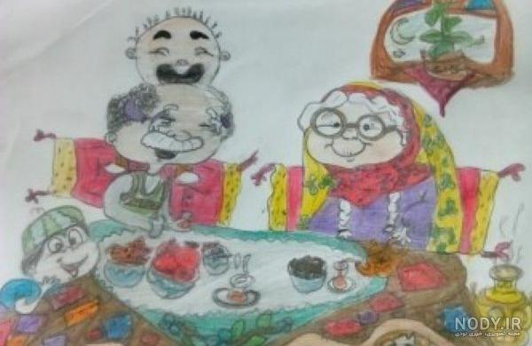 عکس شب یلدای کودکانه عکس شب یلدای کودکانه