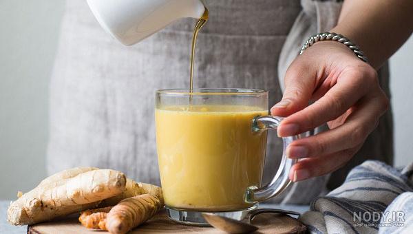 عکس شیر زردچوبه