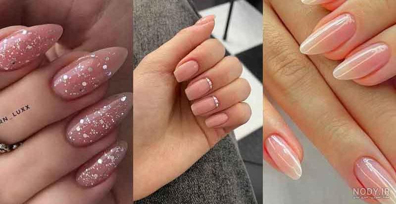 عکس کاشت ناخن هلویی ساده عکس کاشت ناخن هلویی ساده