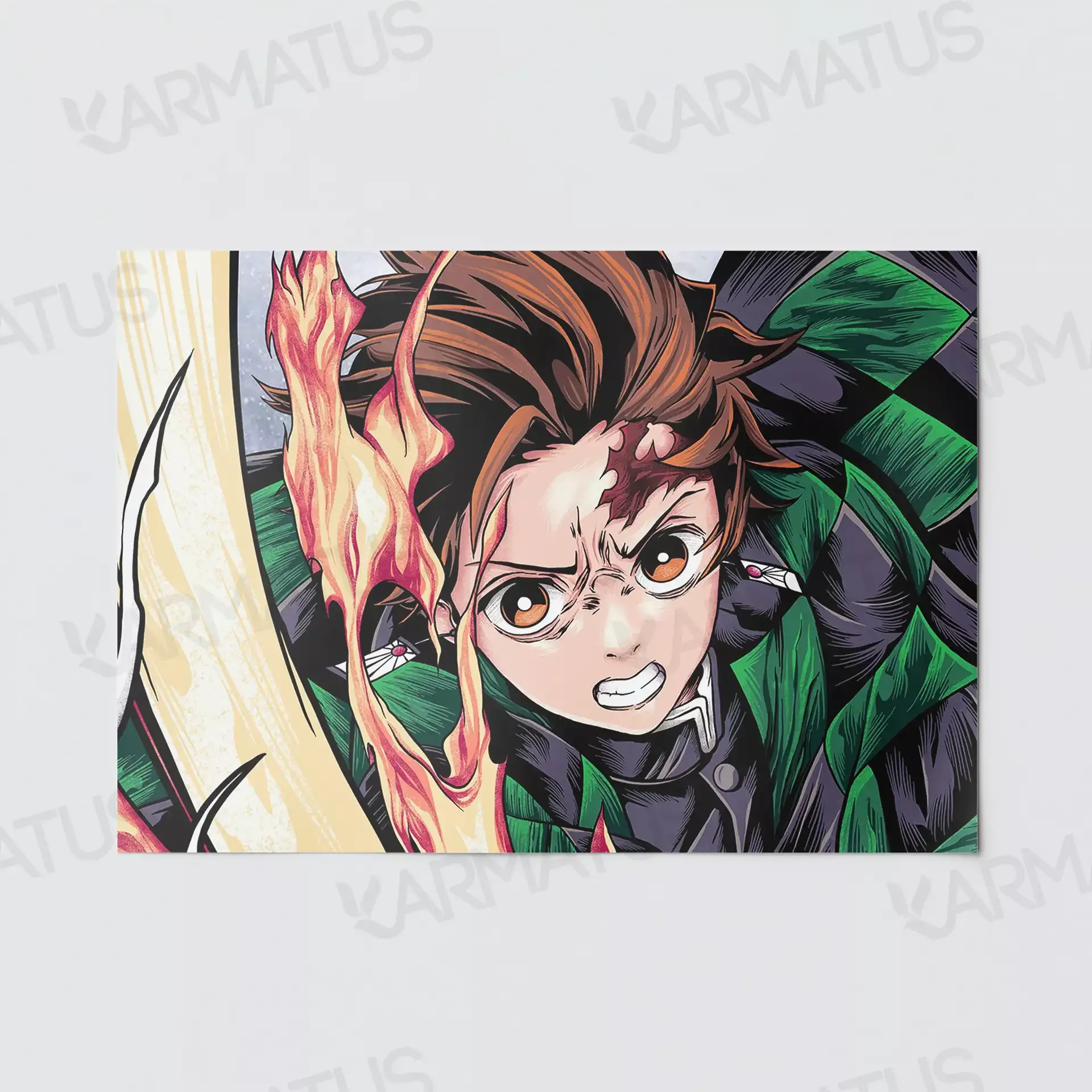 قیمت و خرید پوستر مدل تانجیرو tanjiro طرح انیمه شیطان کش demon slayer کد 728