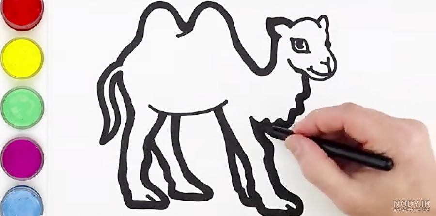عکس شتر مرغ نقاشی