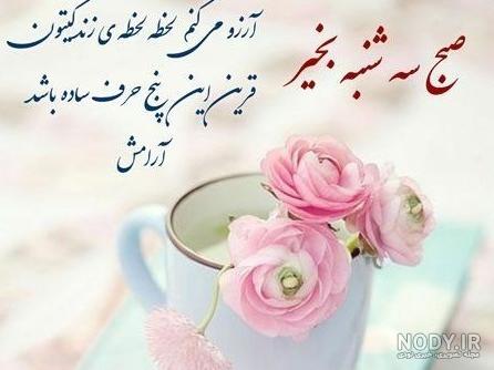 متن صبح سه شنبه بخیر و شادی عشقم و دوستان عزیز+عکس نوشته