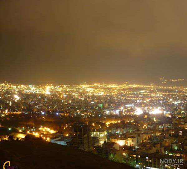 عکس بام تهران در شب