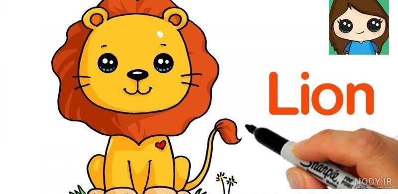 عکس شیر کارتونی بامزه