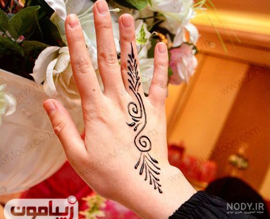 60 طرح حنا روی دست دخترانه، فانتزی، ساده و شیک - گل گیس 60 طرح حنا روی دست دخترانه، فانتزی، ساده و شیک - گل گیس