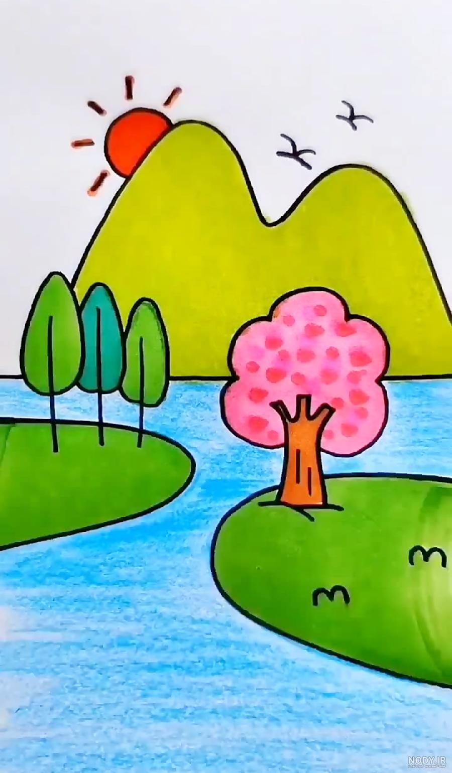 آموزش طراحی و نقاشی منظره (۳) آموزش طراحی و نقاشی منظره (۳)