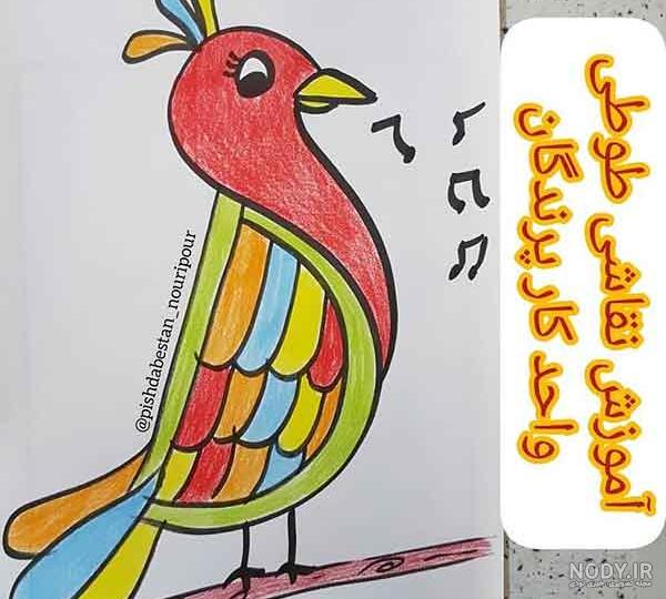 آموزش نقاشی حیوانات :: نقاشی فوق العاده زیبای طوطی - Kids TV آموزش نقاشی حیوانات :: نقاشی فوق العاده زیبای طوطی - Kids TV