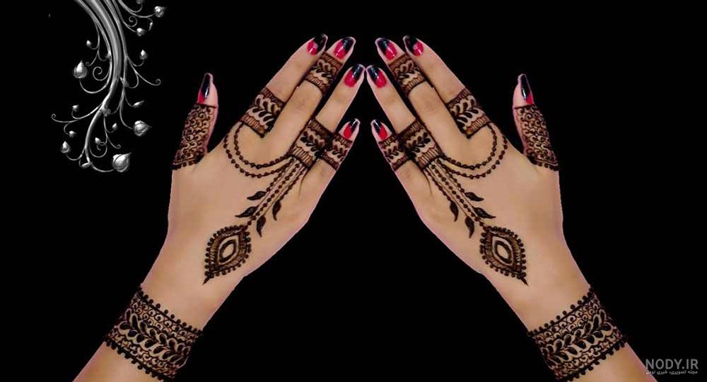 آموزش نقش حنا روی دست آموزش نقش حنا روی دست