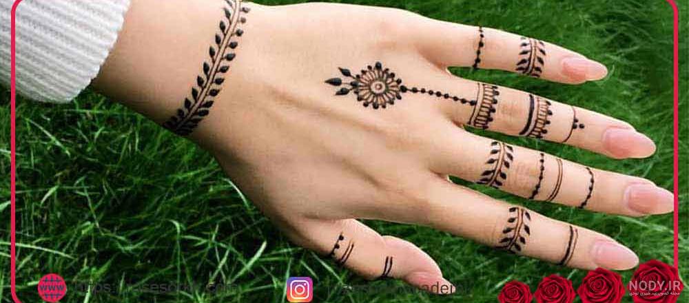 زیباترین طرح های حنا روی قسمت های مختلف دست زیباترین طرح های حنا روی قسمت های مختلف دست