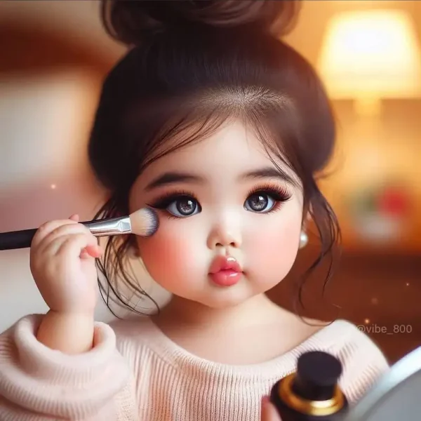 عکس دختر زیبا با حجاب برای پروفایل کارتونی