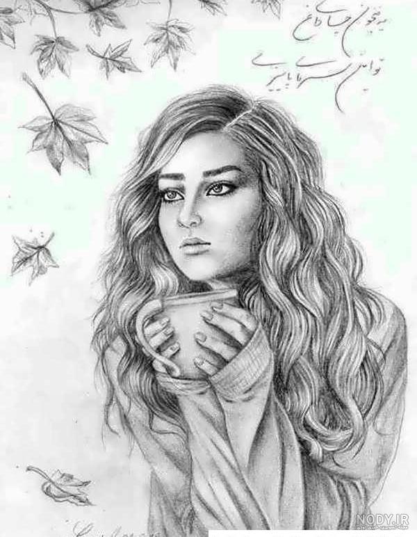 عکس نقاشی دخترانه زیبا
