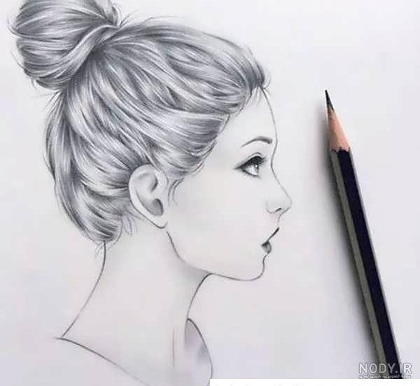 عکس نقاشی دخترانه زیبا و آسان رنگی