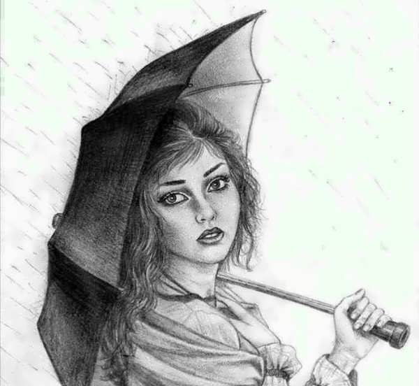 عکس نقاشی زیبا دخترانه شیک
