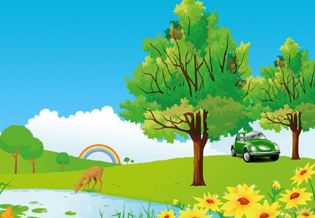 عکس نقاشی طبیعت زیبا و ساده عکس نقاشی طبیعت زیبا و ساده