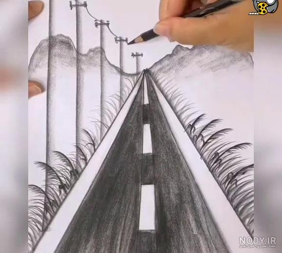 عکس نقاشی طبیعت زیبا و ساده