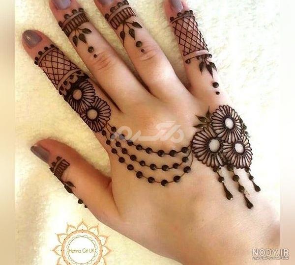 عکس نقش حنا جدید ساده پا عکس نقش حنا جدید ساده پا