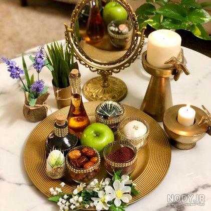 22 عکس بسیار زیبا و جدید از تزیین سفره هفت سین برای سال نو - Tjoor 22 عکس بسیار زیبا و جدید از تزیین سفره هفت سین برای سال نو - Tjoor