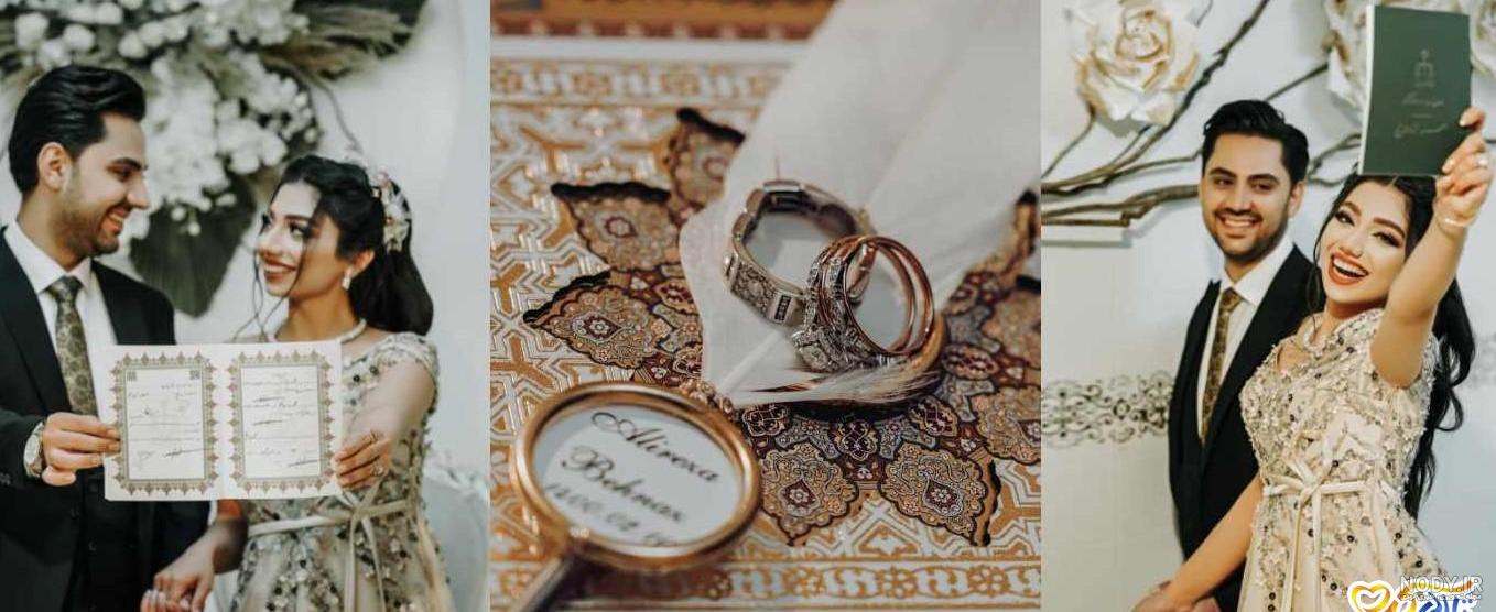 62 مدل لباس عقد عروس و داماد 2022 + نکاتی برای ست لباس عقد شیک و جدید