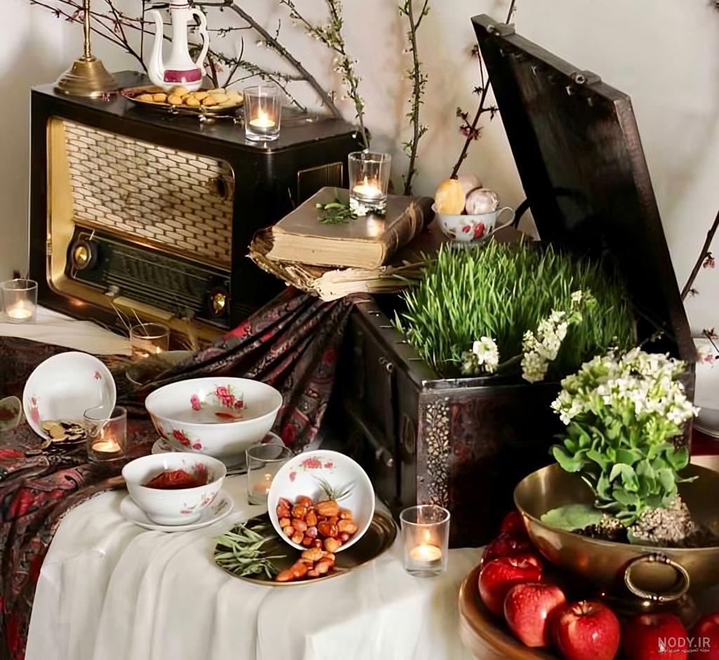 جدیدترین مدل‎‌های سفره هفت سین عروس برای نوروز 1403