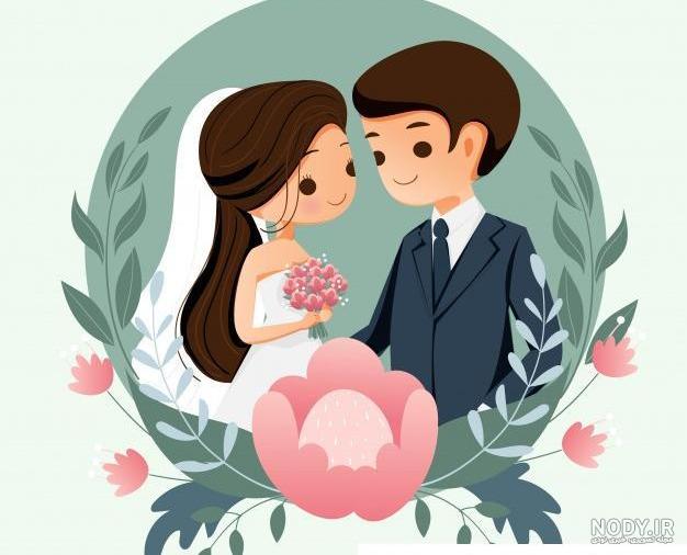 دعوت نامه عروسی زوج - وکتور کارتون عروس و داماد در ژست خنده دار شخصیت های زیبا و حاشیه های چرخشی در رنگ های پاستلی 1158280 دعوت نامه عروسی زوج - وکتور کارتون عروس و داماد در ژست خنده دار شخصیت های زیبا و حاشیه های چرخشی در رنگ های پاستلی 1158280