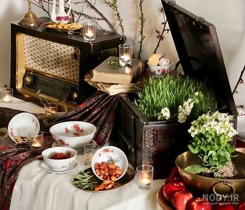 زیباترین مدل های سفره هفت سین با تزیینات مدرن و سنتی / 15 ایده جدید برای  عید!