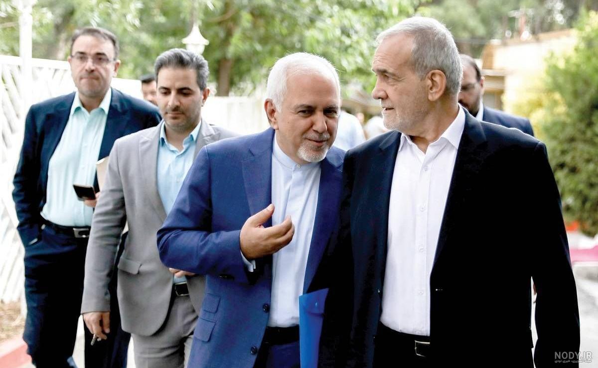 ظریف و عراقچی در حاشیه نشست پزشکیان با رسانه‌های آمریکایی+عکس