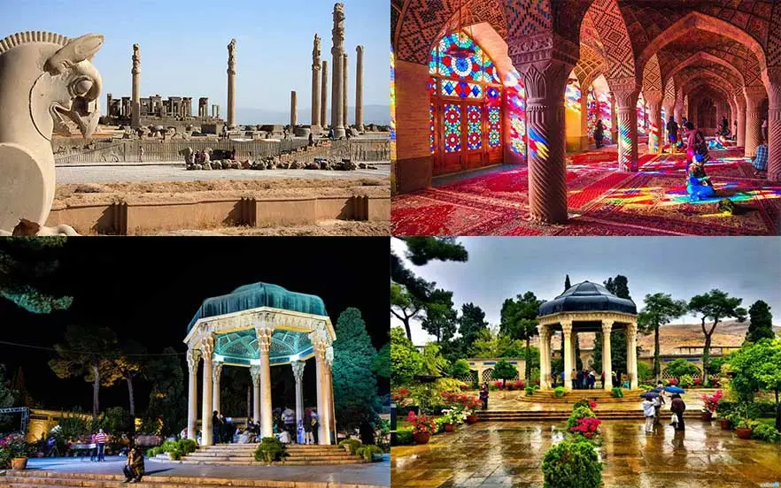 عکس زیبا از دروازه قرآن شیراز