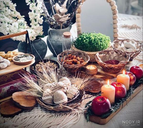 عکس سفره هفت سین زیبا و ساده